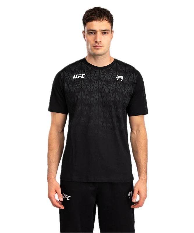 Venum UFC Zenith Men's Navy Blue/Burgundy/Silver Authentic Fight Week Performance Long Sleeve Rashguard - L