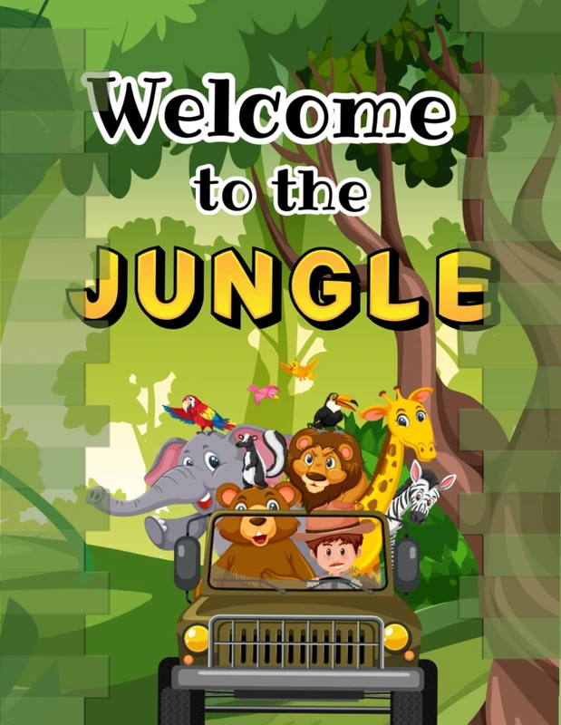 Welcome to the Jungle - Animal Illustration Coloring Book