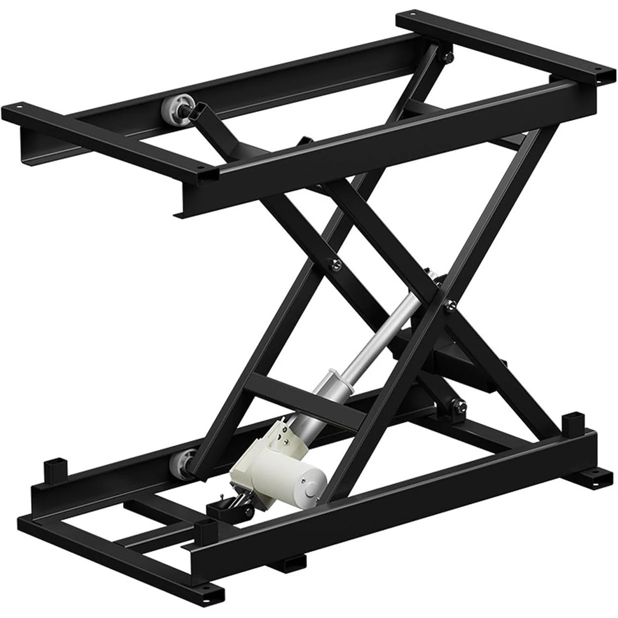 SaryEdge Coffee Table Lift, Electric Scissor Lift Table with Remote Control, Height Adjustable Electric Lifting Platform, Load Capacity 50kg/100kg/150kg, for Family Dining Table (50KG