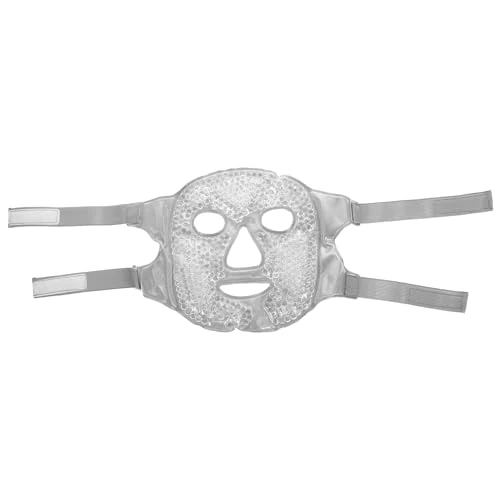 HAMPPLIES Gel Cooling Beauty Mask for Face Relief and Swelling Reduction, Reusable Home Massage Gel Mask, Gray Cold Compress for Skin Care and Soothing