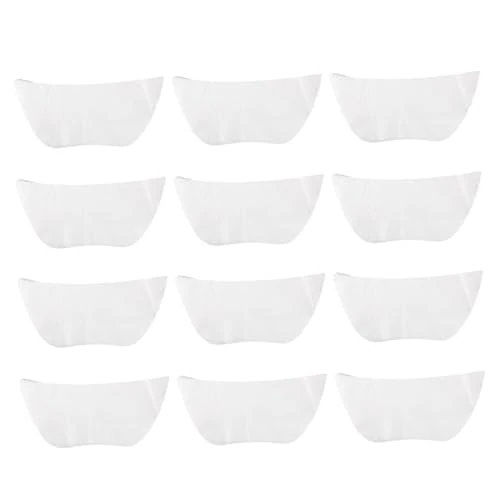 Mobestech 100PCS Silk Neck Mask Sheets White Ultra-thin Hydrating Toner Paper for Spa Skin Care Neck Covering DIY Mask