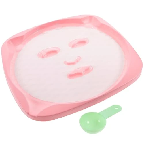Healifty 2pcs Facial Mask Molds Set Measuring Spoon DIY Face Mask Plates and Trays for Women Skin Care Beauty Tool