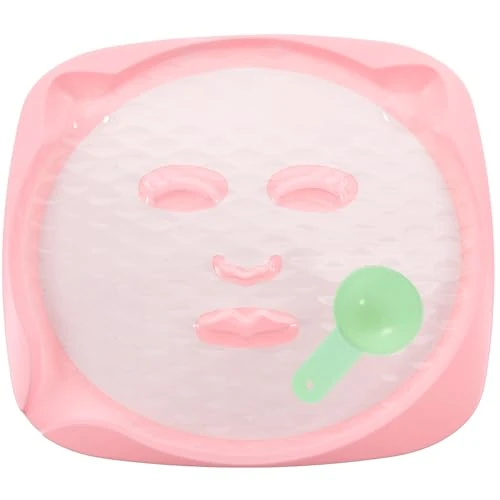 IWOWHERO DIY Facial Mask Mold Tray with Measuring Spoon Reusable Thickened Face Mask Maker for Homemade Skincare and Easy-clean Beauty Tool for Women