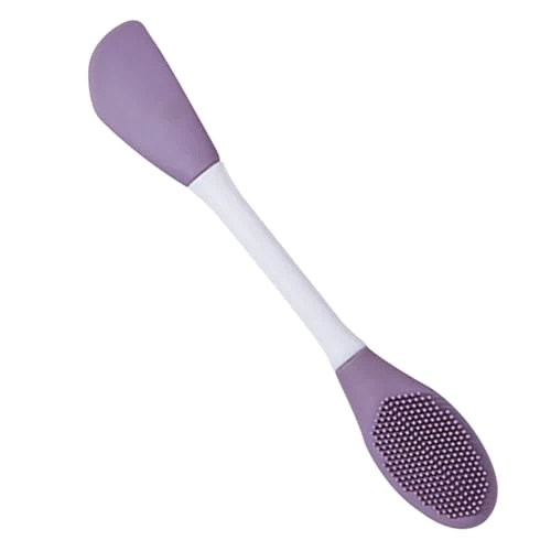 GARVALON Dual-End Silicone Applicator Brush Soft Facial Scrubber for Spa and Home Skincare