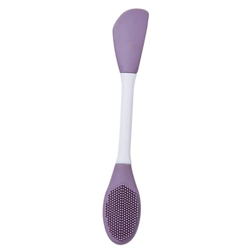 WATIIFUFU Dual Head Silicone Facial Mask Applicator Brush for Skincare Reusable Soft Brush and Spatula Tool for Even Mask Application and Gentle Cleansing All Skin Types