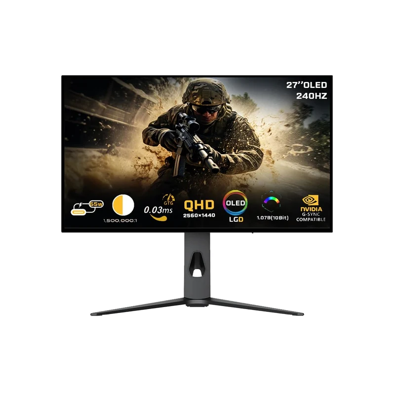 Twisted Minds 27" OLED Monitor 2K QHD 240HZ - Image 1
