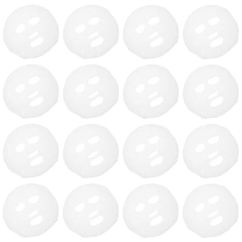 TOGEVAL 30pcs Compressed Facial Mask Paper 100% Cotton Disposable Face Mask Sheets for Women Skin Care DIY Beauty Salon Use