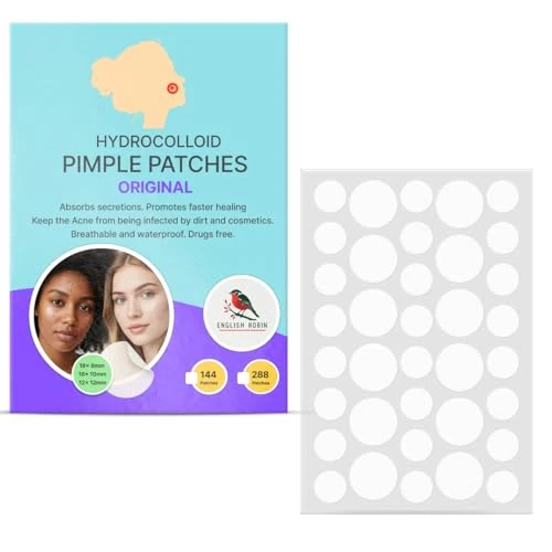 Pimple Patches Original Korean skincare Spot Patches Acne Treatment, Medical grade Hydrocolloid Spot Stickers, Cold Sore Clear Acne Stickers Vegan - 8mm 12mm - 432 Pack
