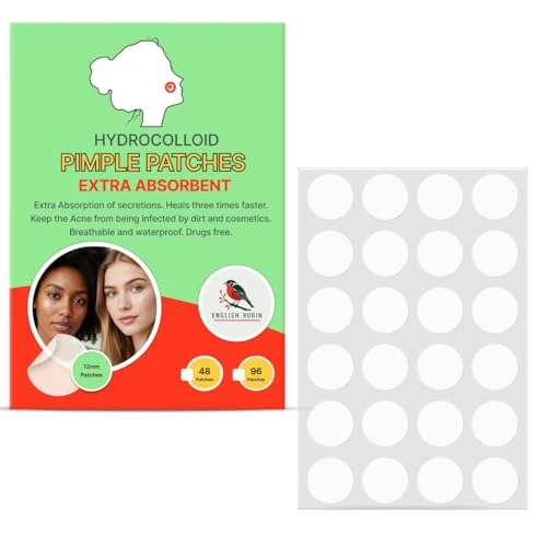 Pimple Patches Korean Skincare: Extra Absorbent 144 Patches Hydrocolloid Dots Spot Stickers for Acne Treatment, , Hydrocolloid technology, Acne Patches for Spot Treatment and Cold Sores