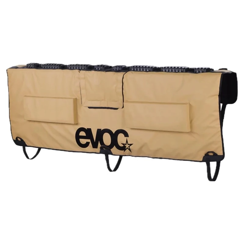 EVOC TAILGATE PAD CURVE Mountain bike transport for curved pickups, bike case (e-bike compatible, bike rack for max. 6 bikes, curved fit, size: M/L), sand