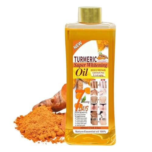 Turmeric Oil – Nourishing Turmeric Massage Oil | Relaxing Body Oiil | Body Oiil | Soothing Skincare Solution Ideal for Boody Massage, Anti-Aging, and Daily Moisturizing