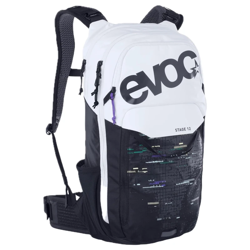 EVOC STAGE 12, Backpack (adjustable shoulder straps with BRACE LINK, AIR FLOW CONTACT SYSTEM, hiking backpack with hydration bladder compartment, tool compartment and compression straps), multicolour