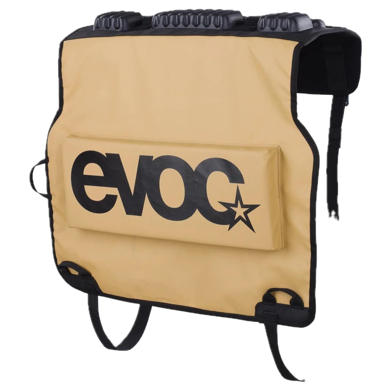 EVOC TAILGATE PAD DUO Mountain bike transport for pickups, (bike transport bag with fork tube padding, with camera flap), sand