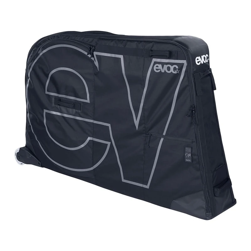 EVOC BIKE BAG lightweight bicycle transport bag (bicycle case with wheels for road, gravel, XC, FR, enduro, DH and ≤29" bikes; with BIKE BLOCK for stability; max. wheelbase 126 cm), black