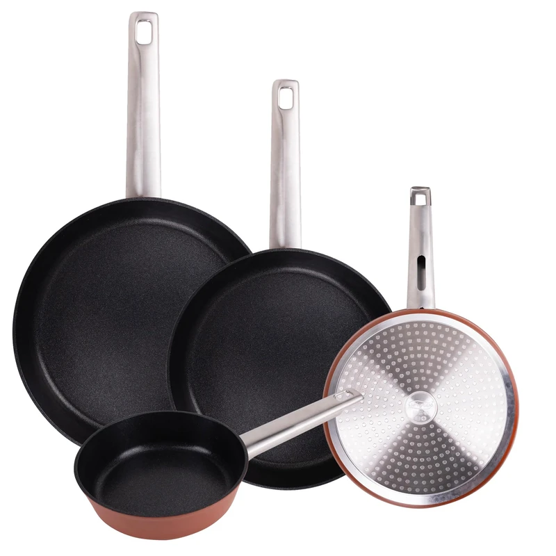 San Ignacio Set of 4 Frying Pans Ø16Ø24Ø28Ø30cm Forged Aluminium AGROS