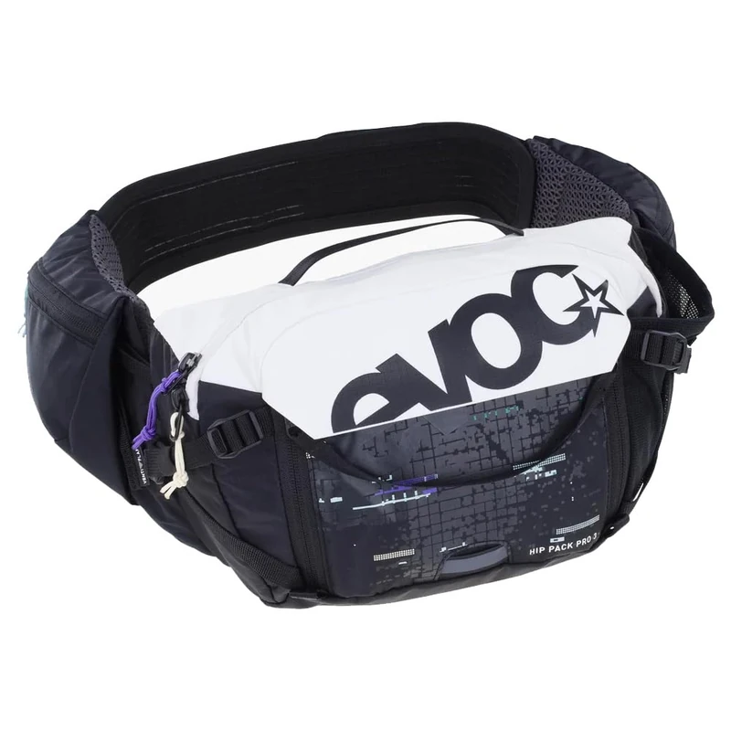 EVOC Hip Pack PRO 3, Hip Bag (AERO Flex Hip Belt, Bum Bag with AIR Flow Contact System, mesh Material, Tool Compartment, Perfect Bike Accessory for Trail Lovers), Multicolour