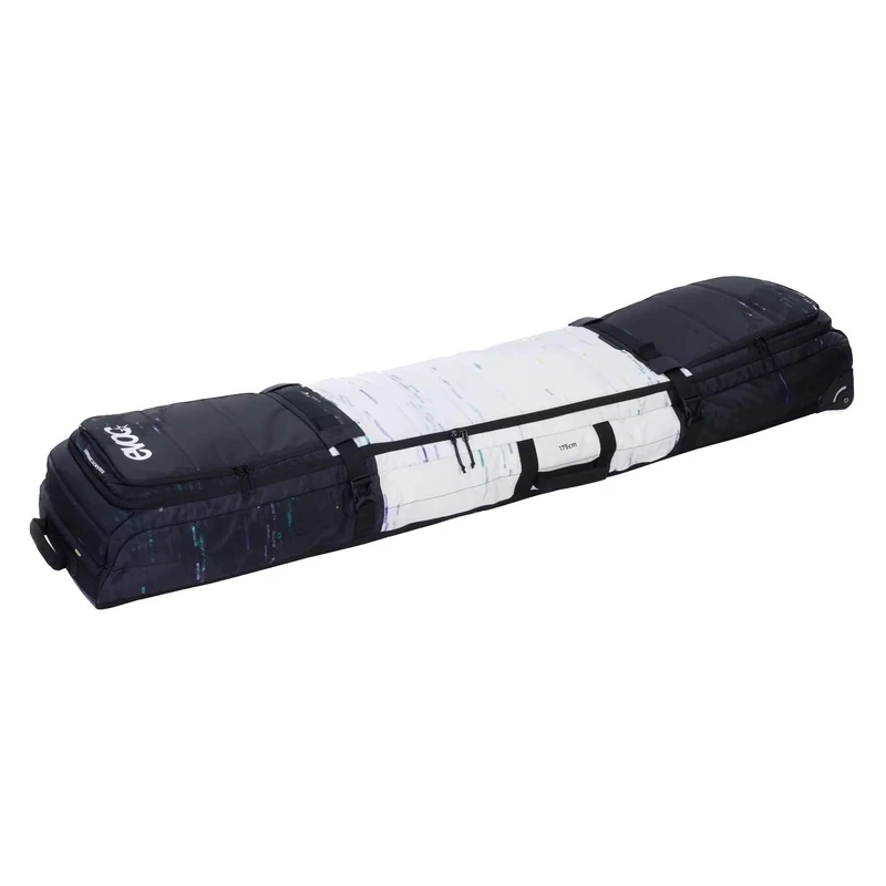 EVOC Snow Gear Roller ski and Snowboard Bag (for 3-4 Pairs of skis or 2 Snowboards, Padded, Foldable, Replaceable Skate Wheels, Avalanche Compartment, Size: M), Multicolour