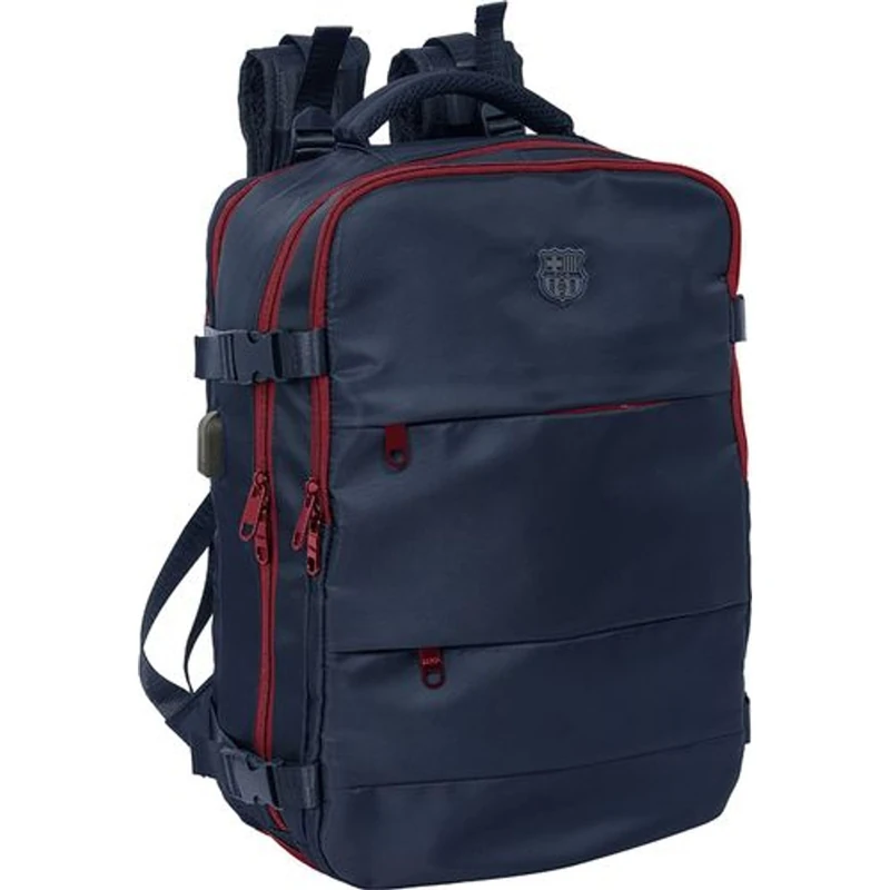 Safta FC Barcelona Unisex Adjustable Handles, Lightweight and Comfortable, Ideal for School and Daily Activities, Barça Backpack – Unisex Children's Backpack, Navy Blue Cabin, One Size
