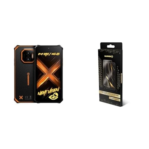 Hammer ENERGY X2 5G Rugged Smartphone 8+8 GB RAM/256 GB + Hybrid Protection Glass | 6.1" Display, 5000 mAh, IP69, Android 15, eSIM, 2-Year Warranty