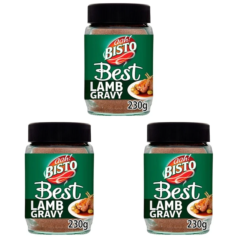 Bisto Best Lamb Gravy Granules Made with Real Meat Juice, 230 g Jar (Pack of 3)