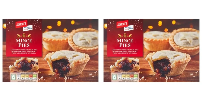 Mince Pies 6 Pack – Shortcrust Pastry Christmas Mince Pies (2 Pack ( Total 12 Pies))
