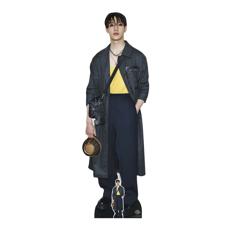 Star Cutouts CS1255 Bang Chan Stray Kids Lifesize Cardboard Cutout – K-Pop Leader Fan Gift, Party Display & Collector Decor 178cm