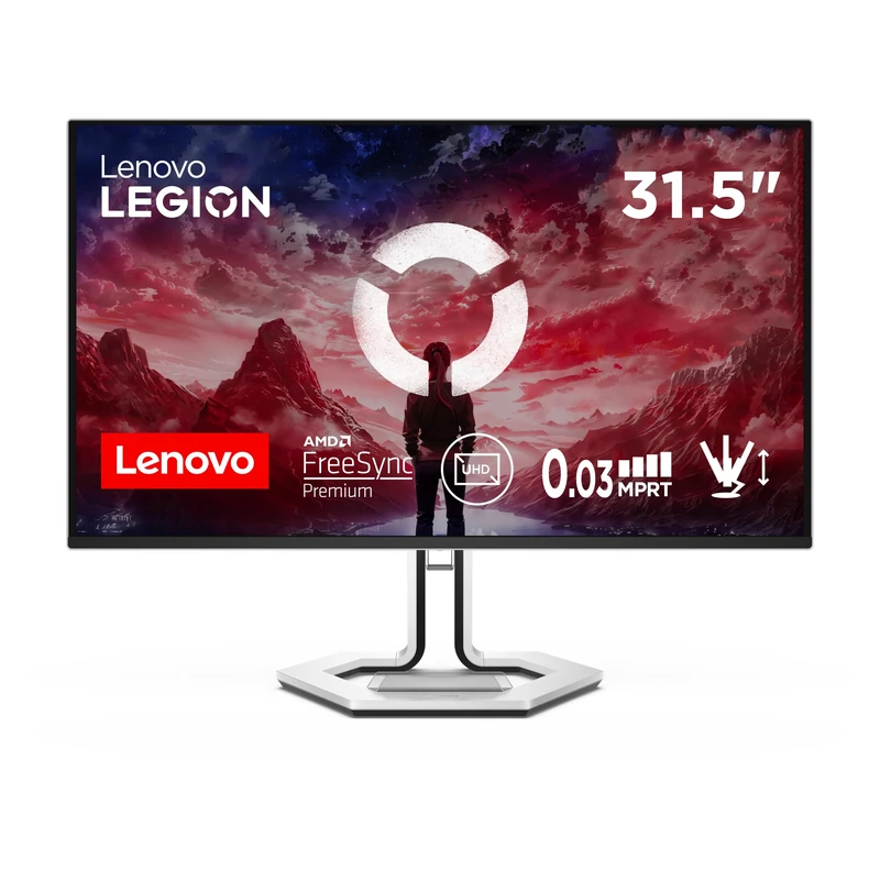 Lenovo Legion Pro 32UD‑10, 31.5" Gaming Monitor | 4K QD‑OLED, 240Hz, 0.03ms, HDR True Black 400, 99% sRGB/DCI‑P3, FreeSync Premium Pro | White