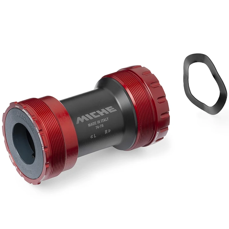 Miche Race Division T47 BBRight 24 Bottom Bracket, Red, T47 (74mm-78mm)