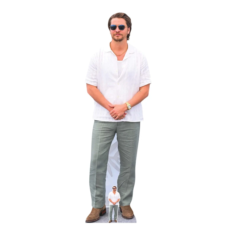 Star Cutouts CS1256 Luke Grimes White Shirt Lifesize Cardboard Cutout 186cm – Yellowstone Star Display, Celebrity Party Decoration & Fan Gift - Image 1