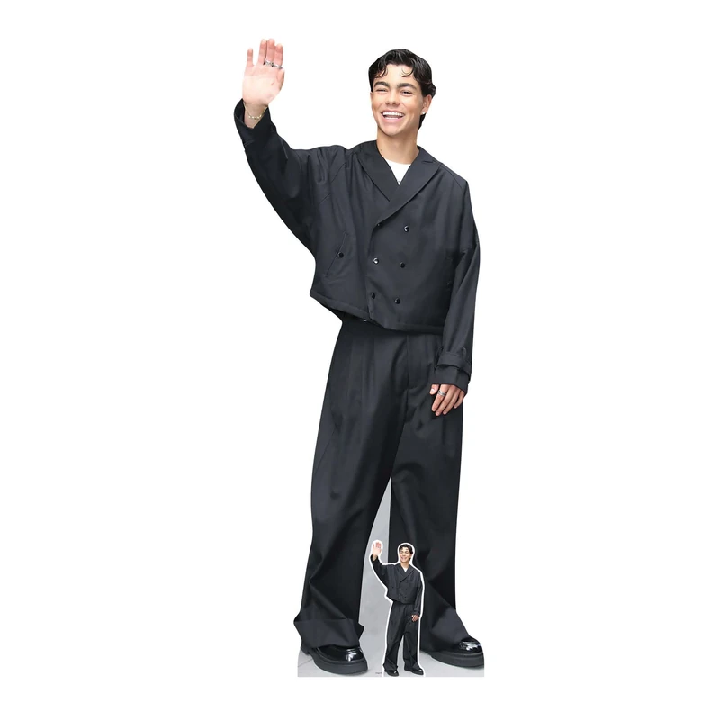 Star Cutouts CS1263 Malachi Barton in Black Outfit – 193cm Lifesize Cardboard Cutout | Great Display for Parties, Collectors & Film Fans