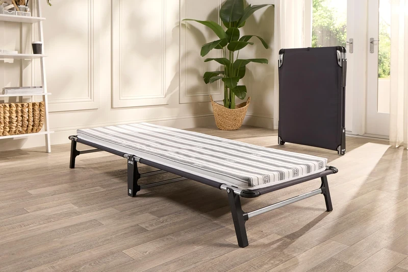 JAY-BE ME70 Mobile Folding Bed with Comfort Mattress, Single