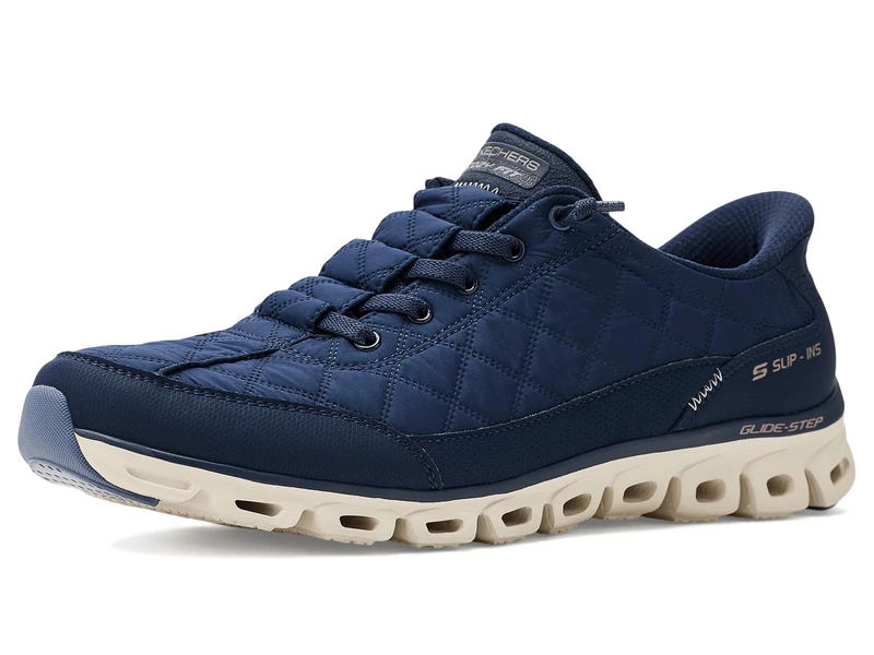 Skechers Women's Glide-Step Cozy Fit Slip-Ins - Navy, 5 UK