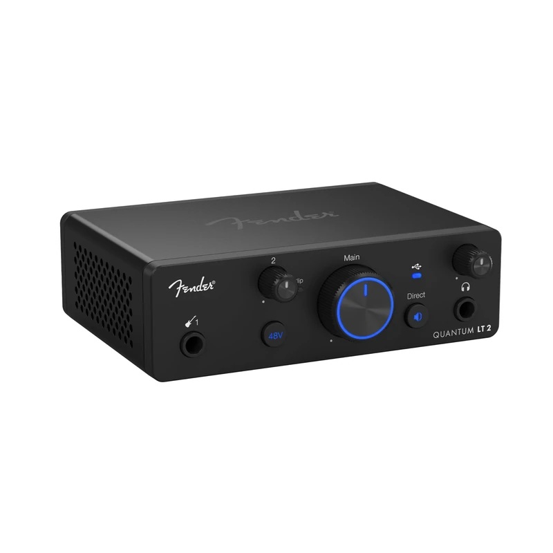 Fender Quantum LT 2 | USB-C Audio Interface for Music Production, MAX-HD Mic Preamp, Instrument Input, Low-Latency Drivers, Loopback, Balanced Outputs, Headphone Amp, Mac & PC