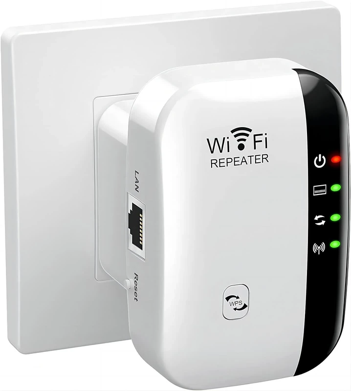 2025 Newest WiFi Extender, WiFi Booster, WiFi Repeater, Covers Up to 3000 Sq.ft and 45 Devices, Internet Booster - with Ethernet Port, Quick Setup, Home Wireless Signal Booster, UK plug (White)