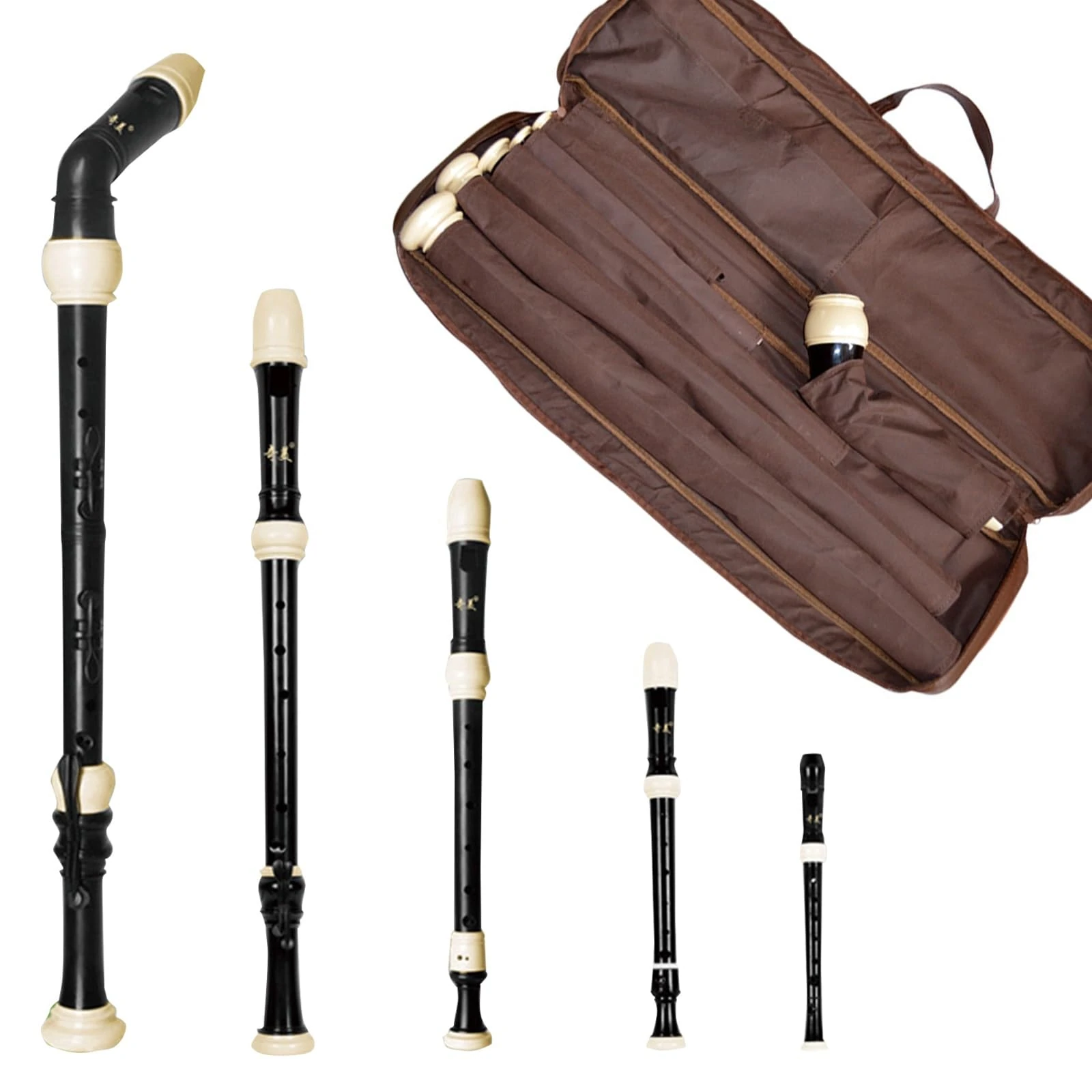 ZHJOPP Recorder Set, a Complete Set From Super High To Low Notes, Suitable for Professional Musicians and Music Educators.