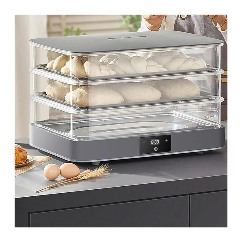 40L Bread Proofing Box, Removable Electric Bread Dough Proofer Machine with Adjustable 20~45°C Temperature and 1min-24h Timing, Automatic Humidity Control, Fermentation Evenly, for Home