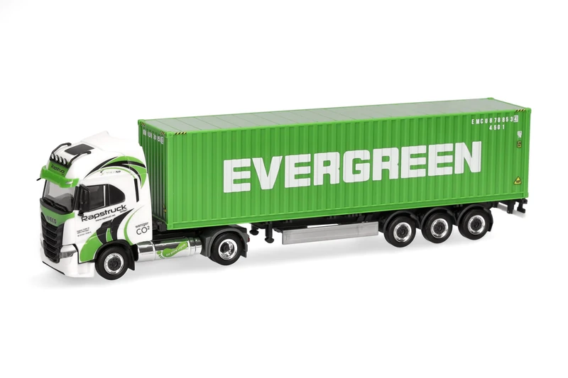 Herpa Iveco S-Way LNG 40ft Container Semitrailer - 1:87 Scale