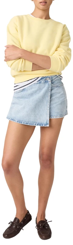Skort Abraided Art Skirt