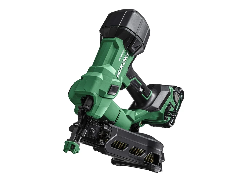 Hikoki NV1845DAJXZ Coil Nailer 18V 2 x 2.0Ah Li-ion, Covers a Wide Variety of Applications, from Vinyl siding, Window Installation to Drywall Fastening