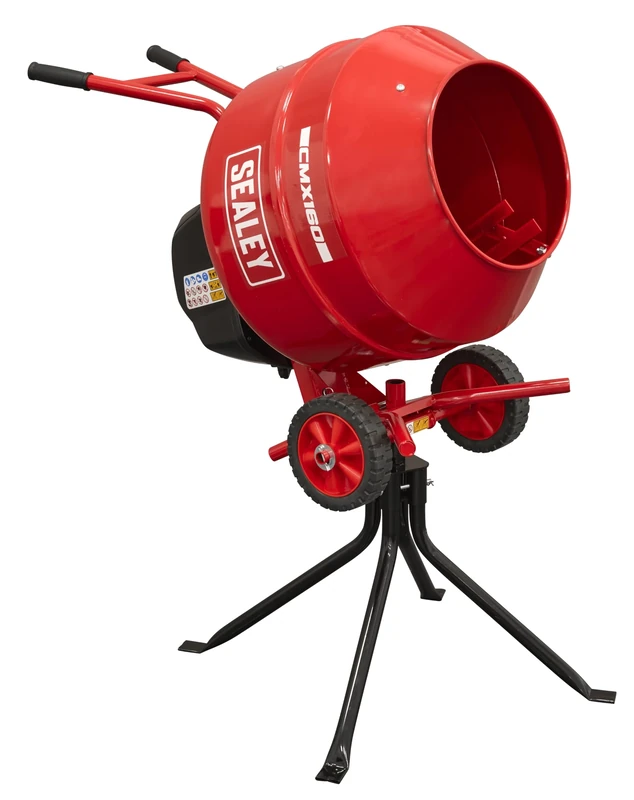 Sealey 650W Cement Mixer with Stand 160L - CMX160