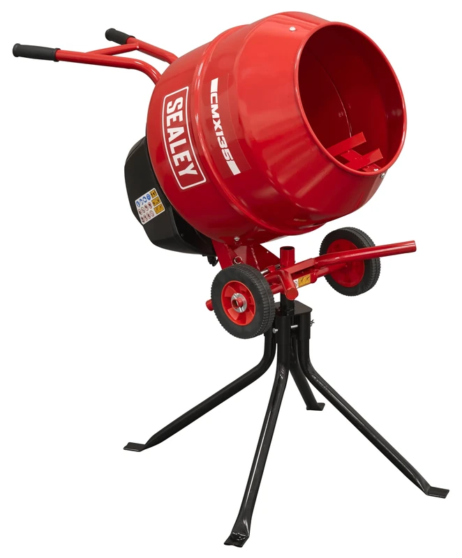 Sealey 550W Cement Mixer with Stand 135L - CMX135