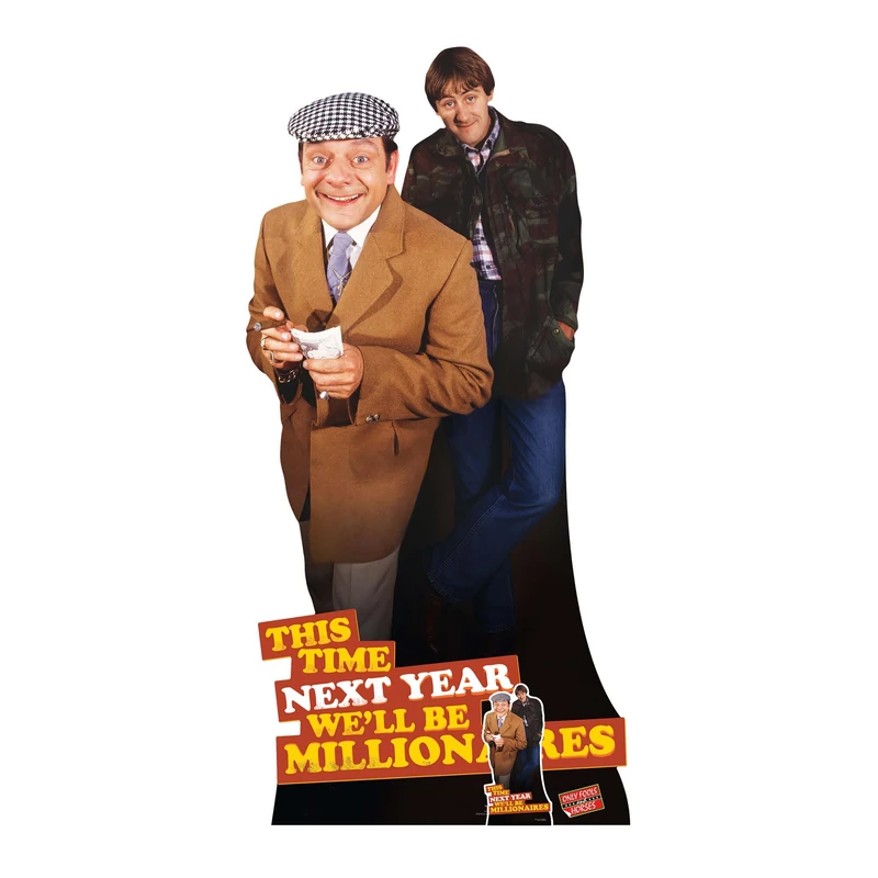 Star Cutouts SC4751 Rodney and Del Boy – 188cm Lifesize Cardboard Cutout | Fun Only Fools and Horses Gifts & British Comedy Display for Fans