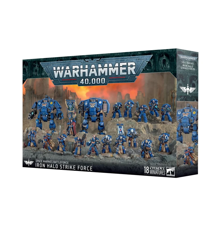 Games Workshop - Warhammer 40,000 - Space Marines: Battleforce - Iron Halo Strike Force