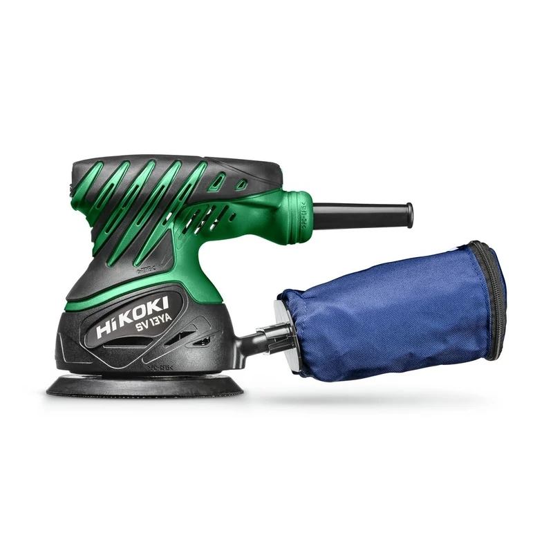 HiKOKI SV13YAJ1Z 230W 125mm Random Orbital Sander with Variable Speed for high Sanding Performance and a Clean Finish, 230V with case
