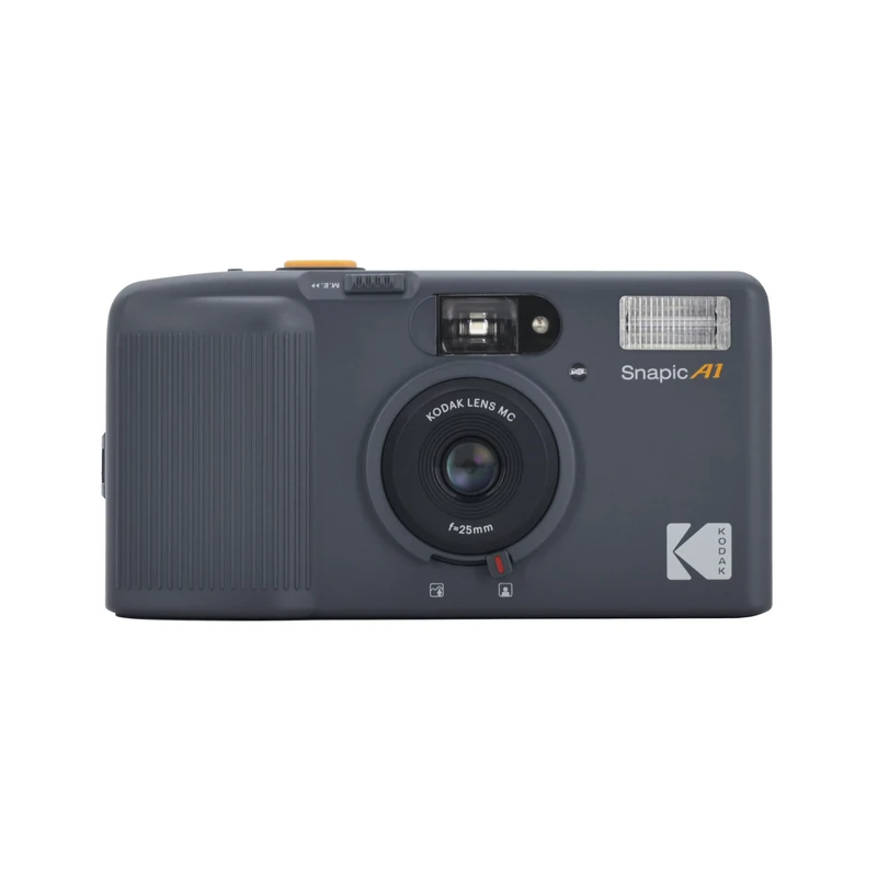 KODAK Snapic A1 35mm Film Camera 35mm, Reusable, 2-Zone Focus, Lightweight, Compact (Rhino Grey) (Film & AAA Battery are not Included)
