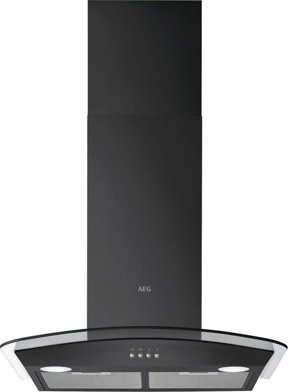 AEG 5000 Series Integrated Chimney Cooker Hood 60 cm, DTX3640B, ExtractionTech Plus Motor, LED Lighting, Washable Grease Filter, 3 Speeds, 69 dB, 605-1020x600x500 mm, Energy Class C, Black