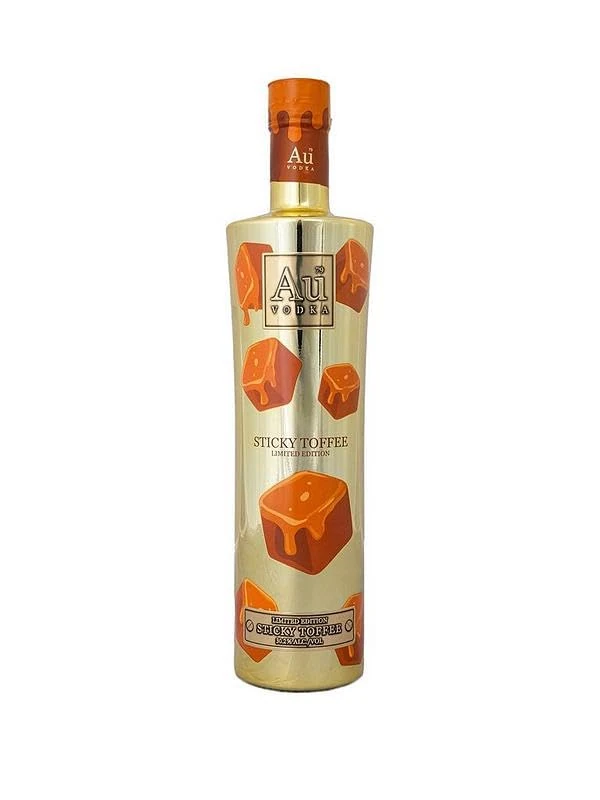 Au Vodka *NEW* Sticky Toffee Flavour Vodka 70cl 30.2% ABV - Limited Edition - GOLD BOTTLE