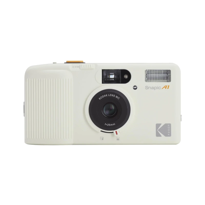 KODAK Snapic A1 35mm Film Camera, 35mm, Reusable, 2-Zone Focus, Lightweight, Compact (Ivory White) (Film & AAA Battery are not Included)