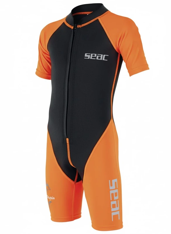 Seac Dolphin, Shorty Wetsuit for Kids in a 1,5mm Neoprene and Lycra for Swimming, Snorkelling and Playing in the Water