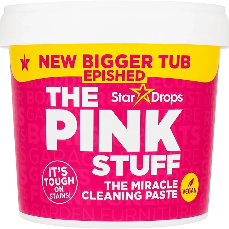 Pink Stuff Miracle Cleaning Paste 850g All Purpose Multi Surface Cleaner Powerful Stain Remover for Kitchen Bathroom Tiles Glass Cookers Sinks Grease Limescale and Tough Dirt + Epished Guide
